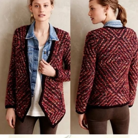 Anthropologie Sweaters - Anthropologie Moth Keavy Jacquard Knit Cardigan, S